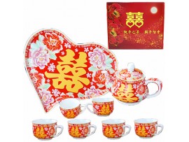 HEART DOUBLE HAPPINESS CUP SET(1SET)CNY(9368)